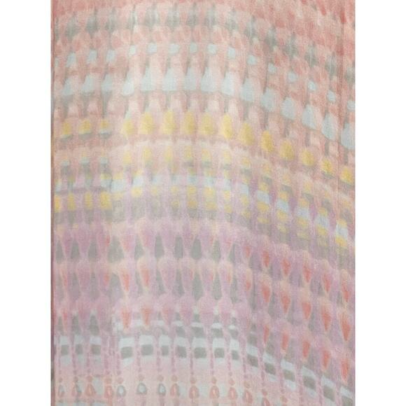 Soft Surroundings Floral Watercolor Kimono Shawl Cardigan Pastel Pink Women L/XL - Picture 10 of 10